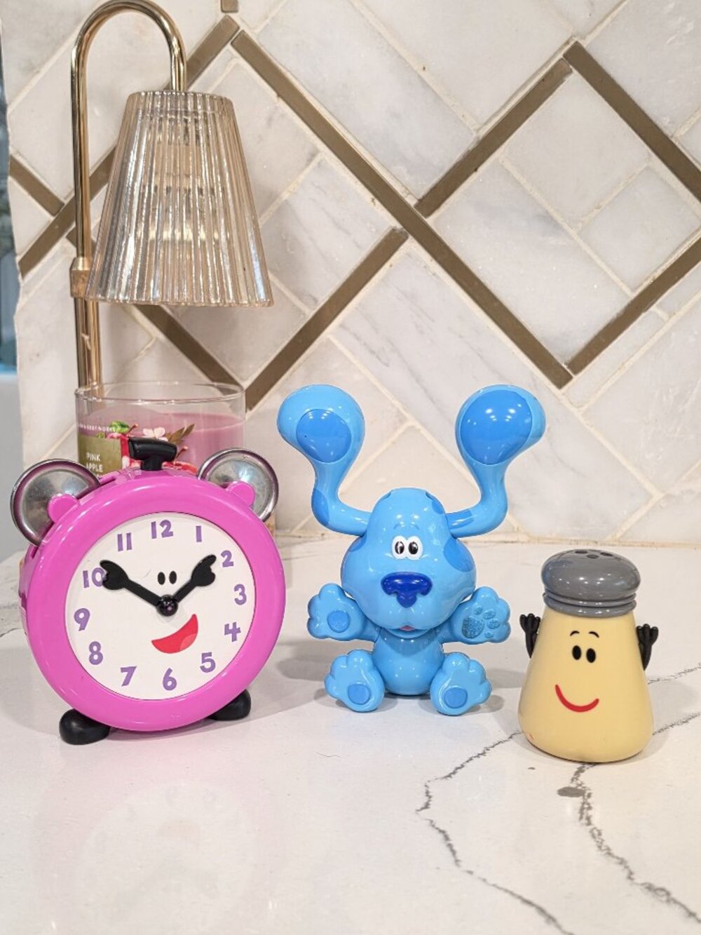 Blues Clues Figurines Set Alarm Clock Blue Salt Figurine Blue's Clues fan bundle